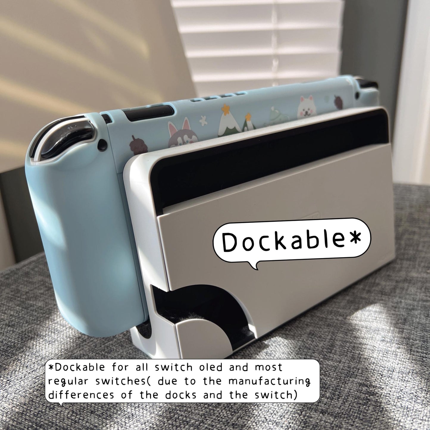Winter Husky Samoyed Case for Nintendo Switch, Switch OLED and Lite