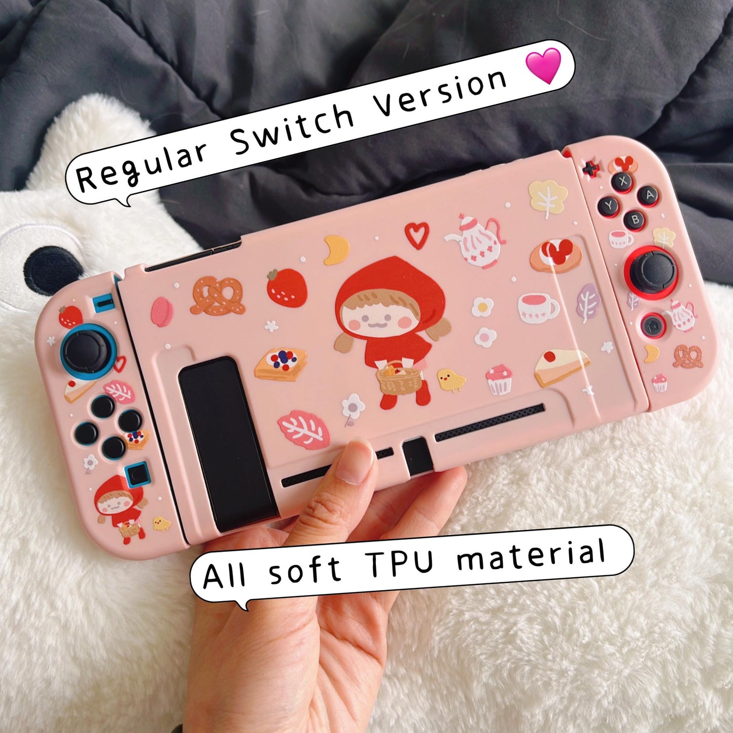 Little Red Riding Hood and Wolf Case for Nintendo Switch/Switch OLED