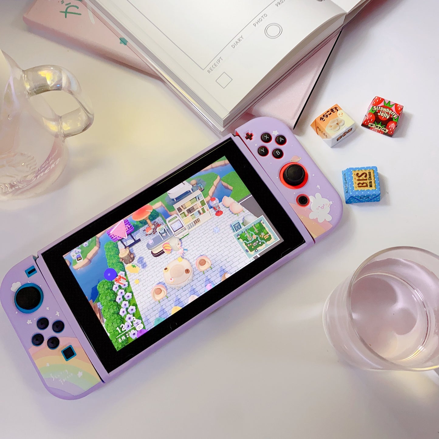 Rainbow Bunny Case for Nintendo Switch 2, Switch OLED, Switch and Lite