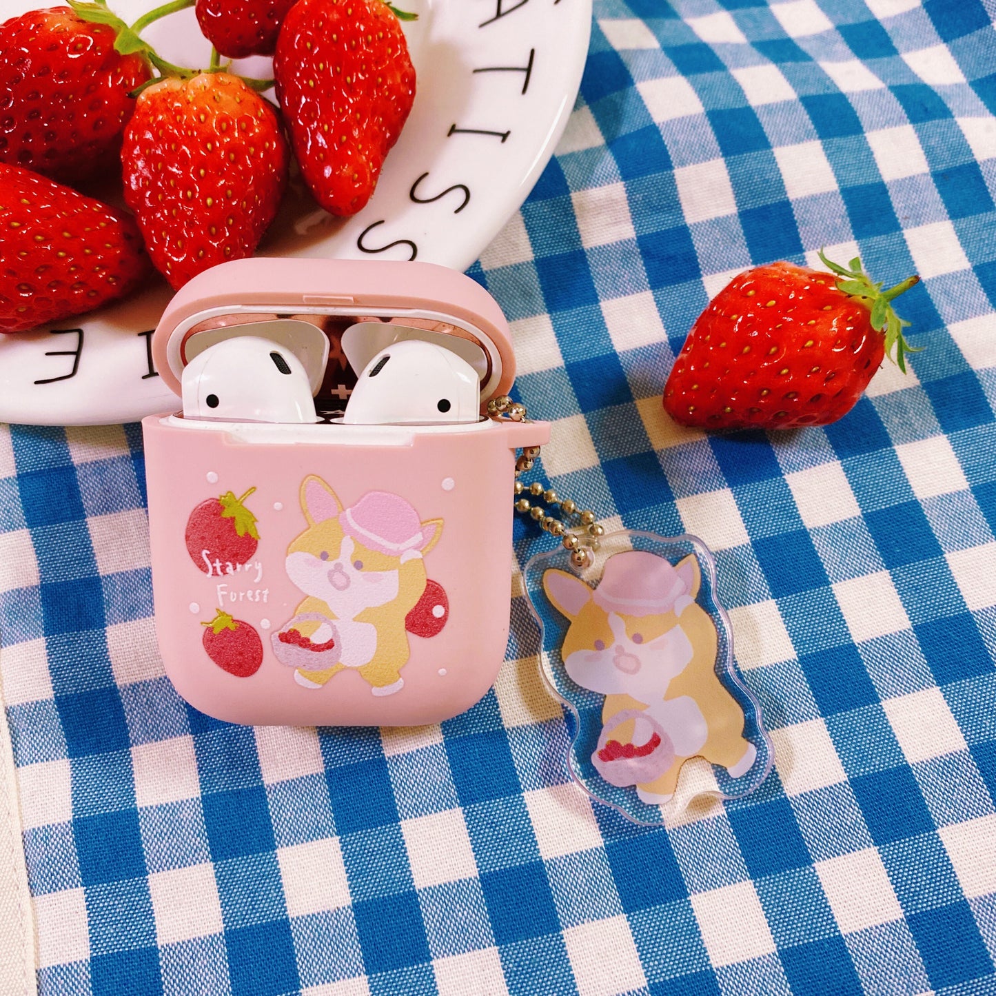 Strawberry Corgi Case for Airpods