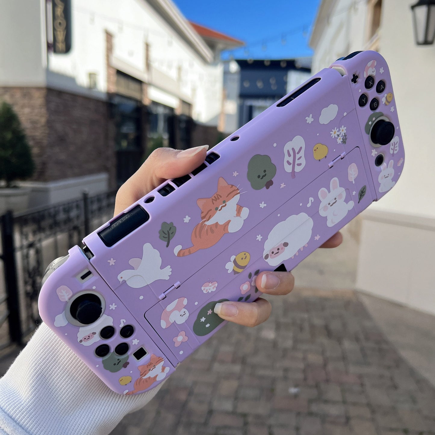 Whiskers & Blooms Case for Nintendo Switch 2, Switch, Switch Oled and Lite