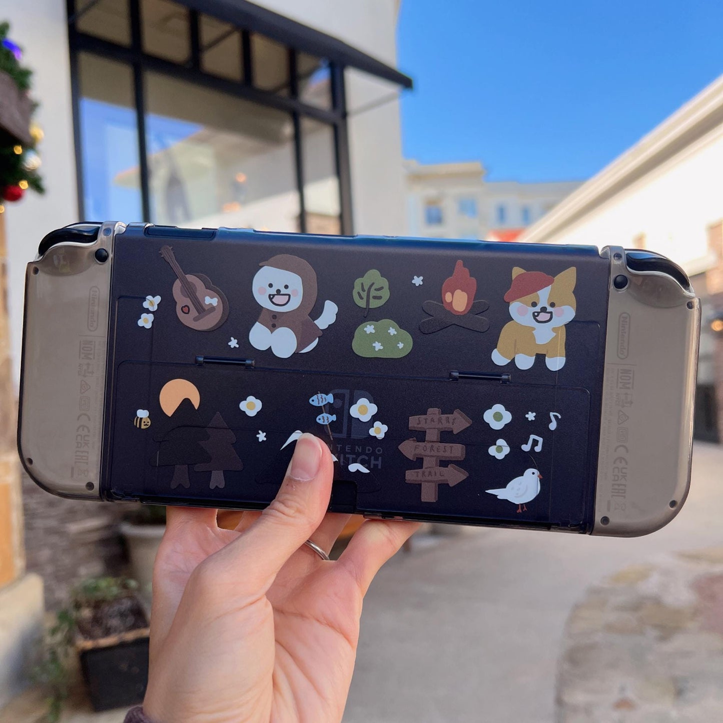 Camping Dogs Case for Nintendo Switch 2, Switch and Switch OLED