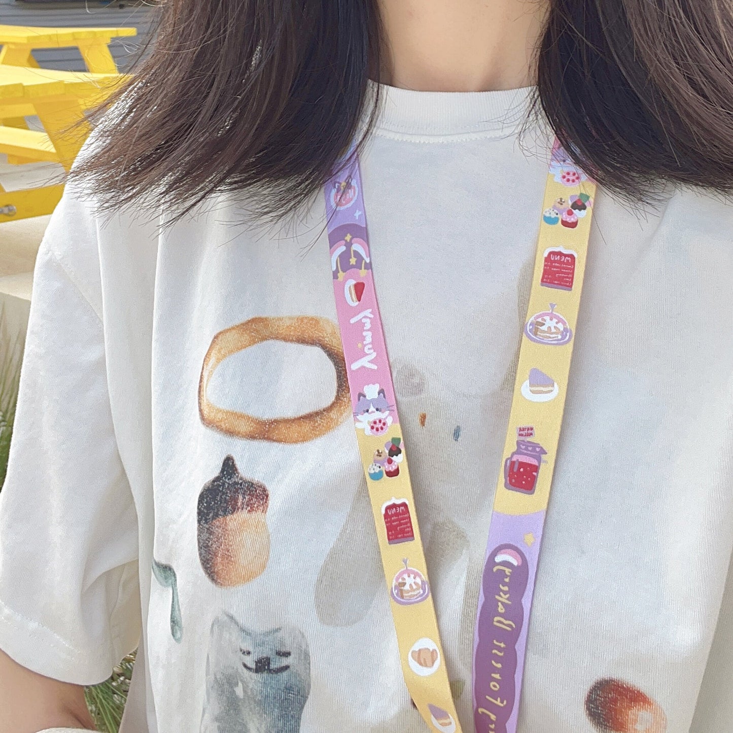 Cat Bakery Lanyard