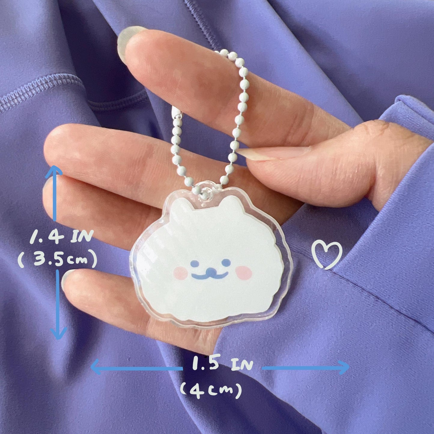 Samoyed Keychain