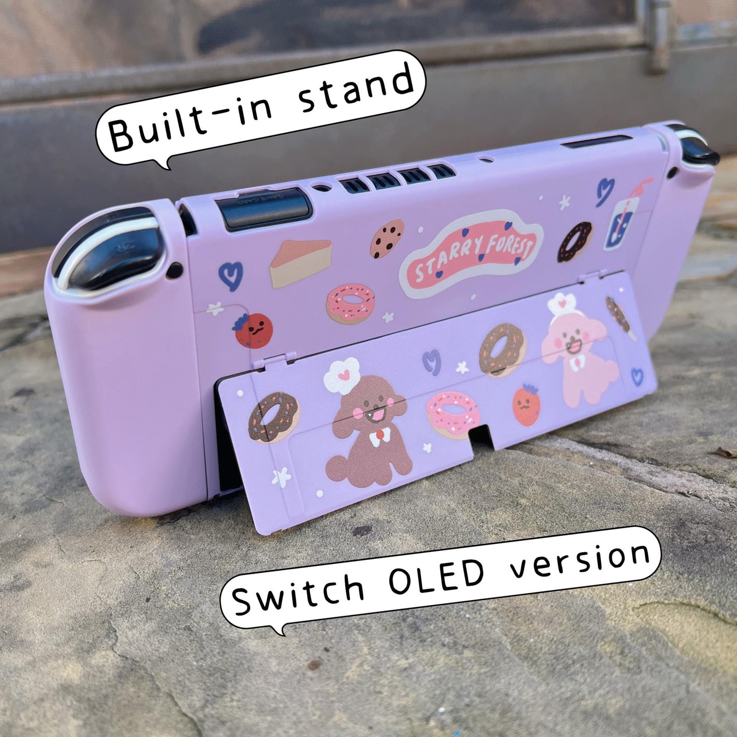 Poodle Bakery Case for Nintendo Switch, Switch OLED and Lite