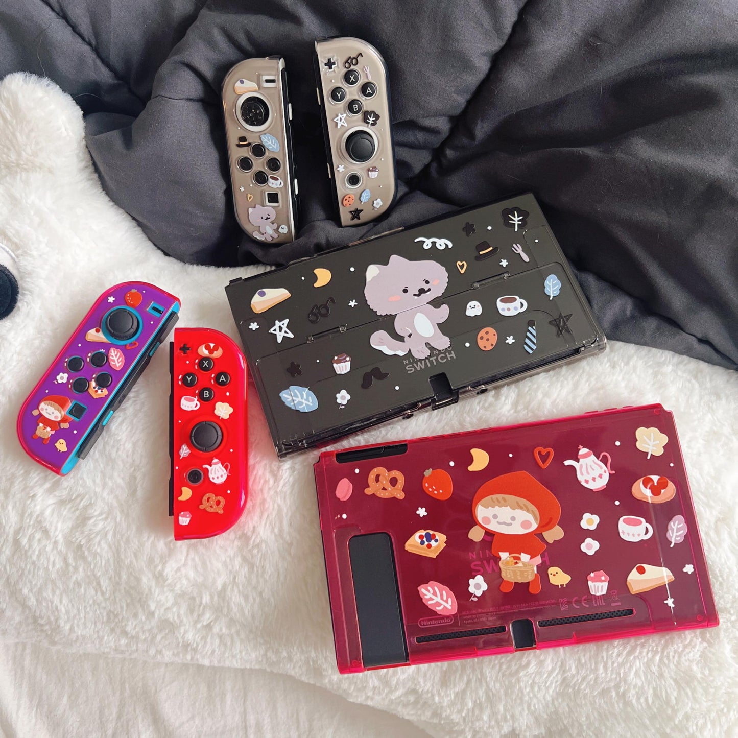 Little Red Riding Hood and Wolf Case for Nintendo Switch/Switch OLED