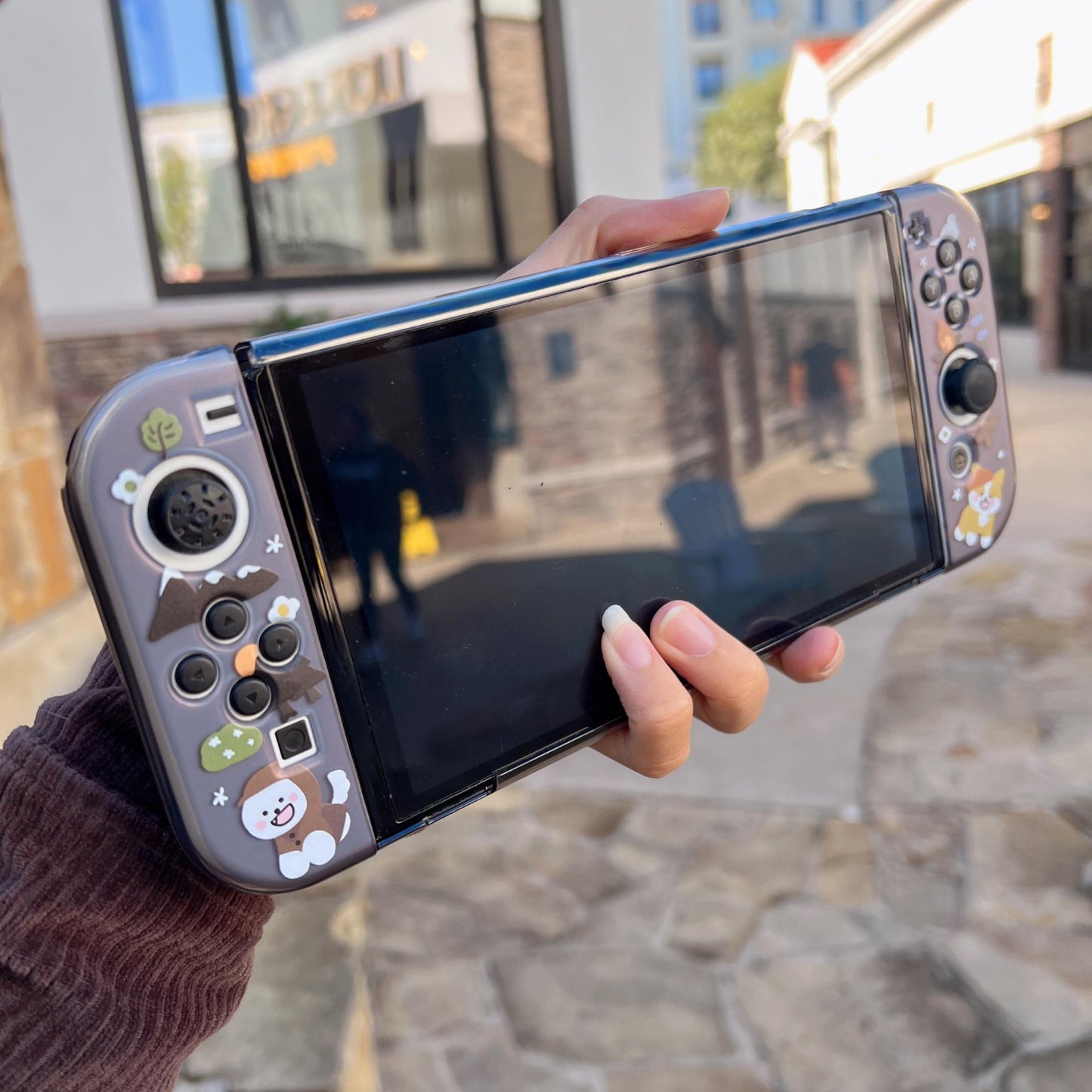 Camping Dogs Case for Nintendo Switch 2, Switch and Switch OLED