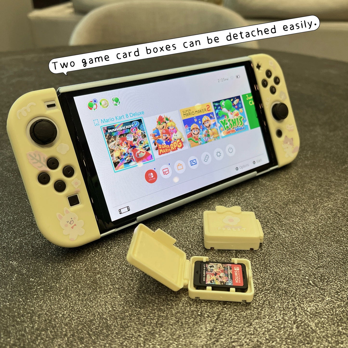 Case with Game Card Boxes for Nintendo Switch OLED
