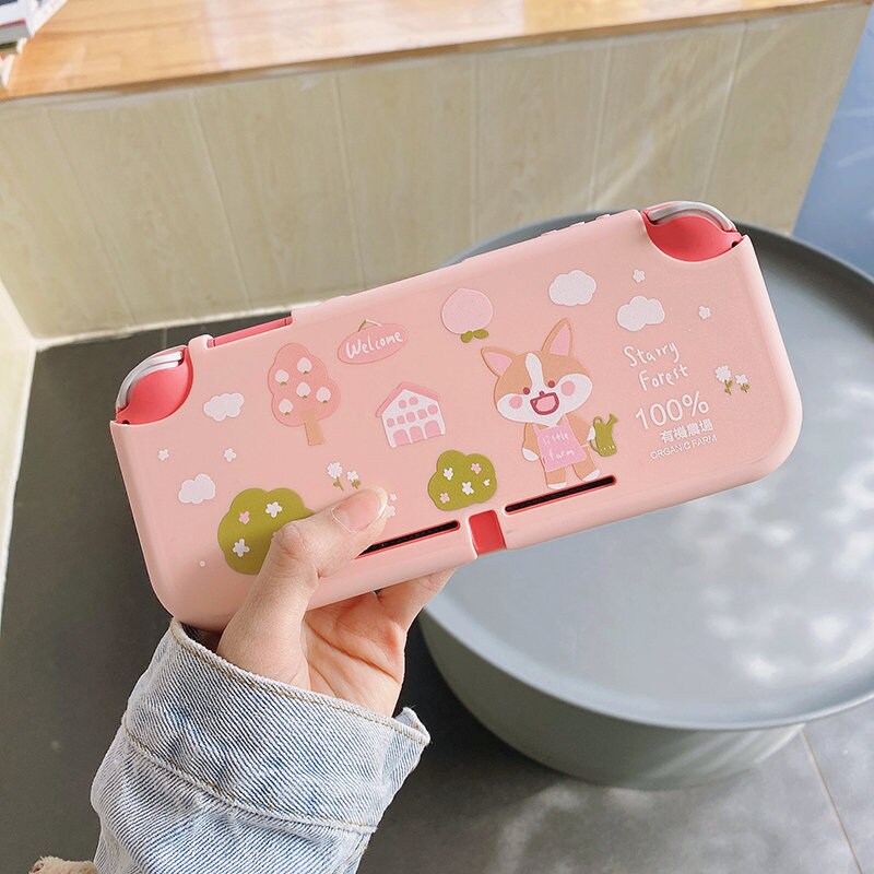 Starry Forest Cute animals Nintendo Switch Lite cases