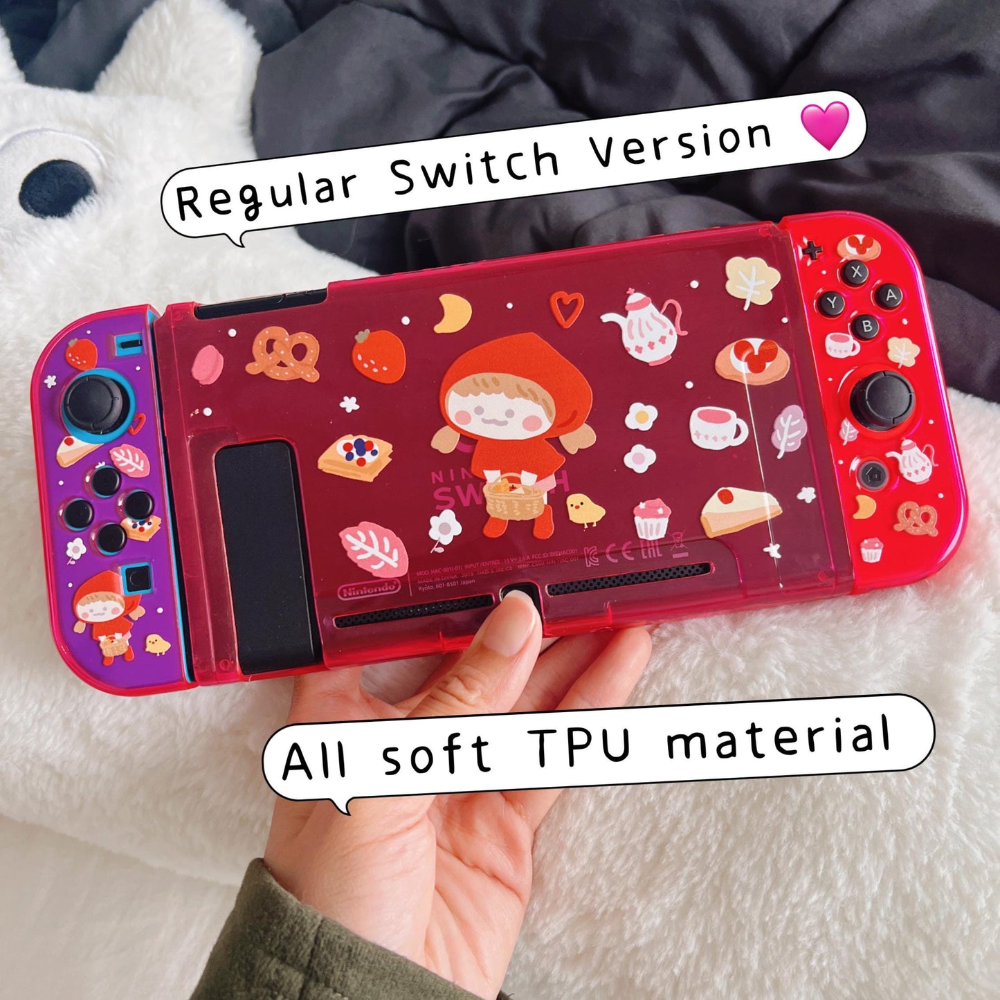 Little Red Riding Hood and Wolf Case for Nintendo Switch/Switch OLED
