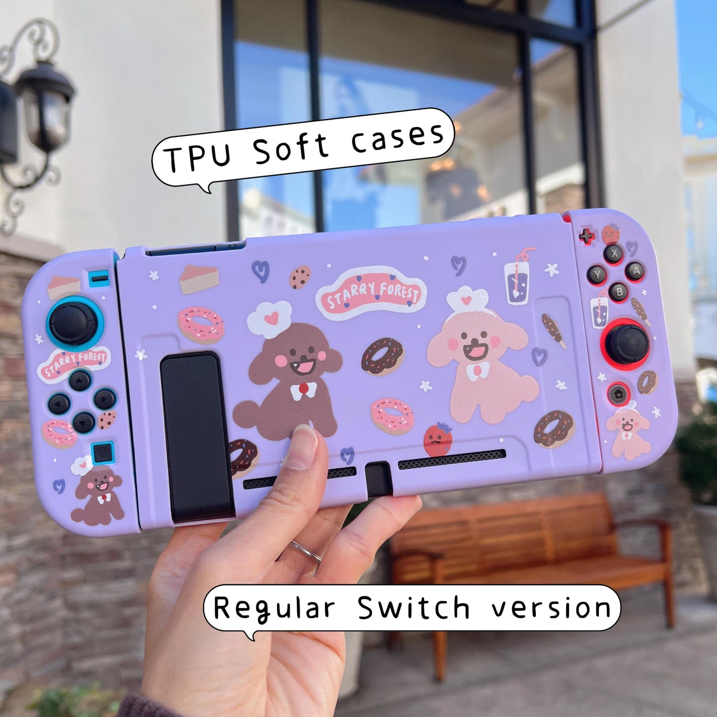 Poodle Bakery Case for Nintendo Switch, Switch OLED and Lite