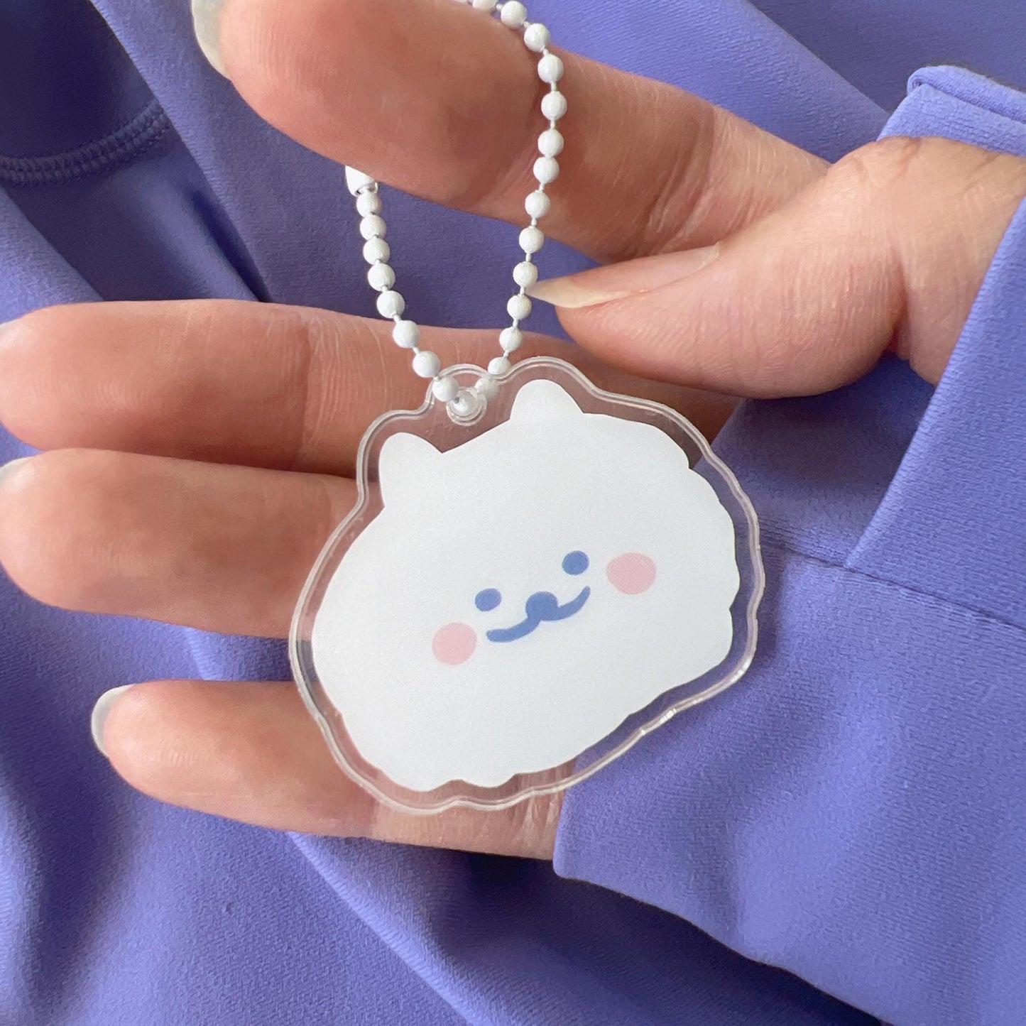 Samoyed Keychain