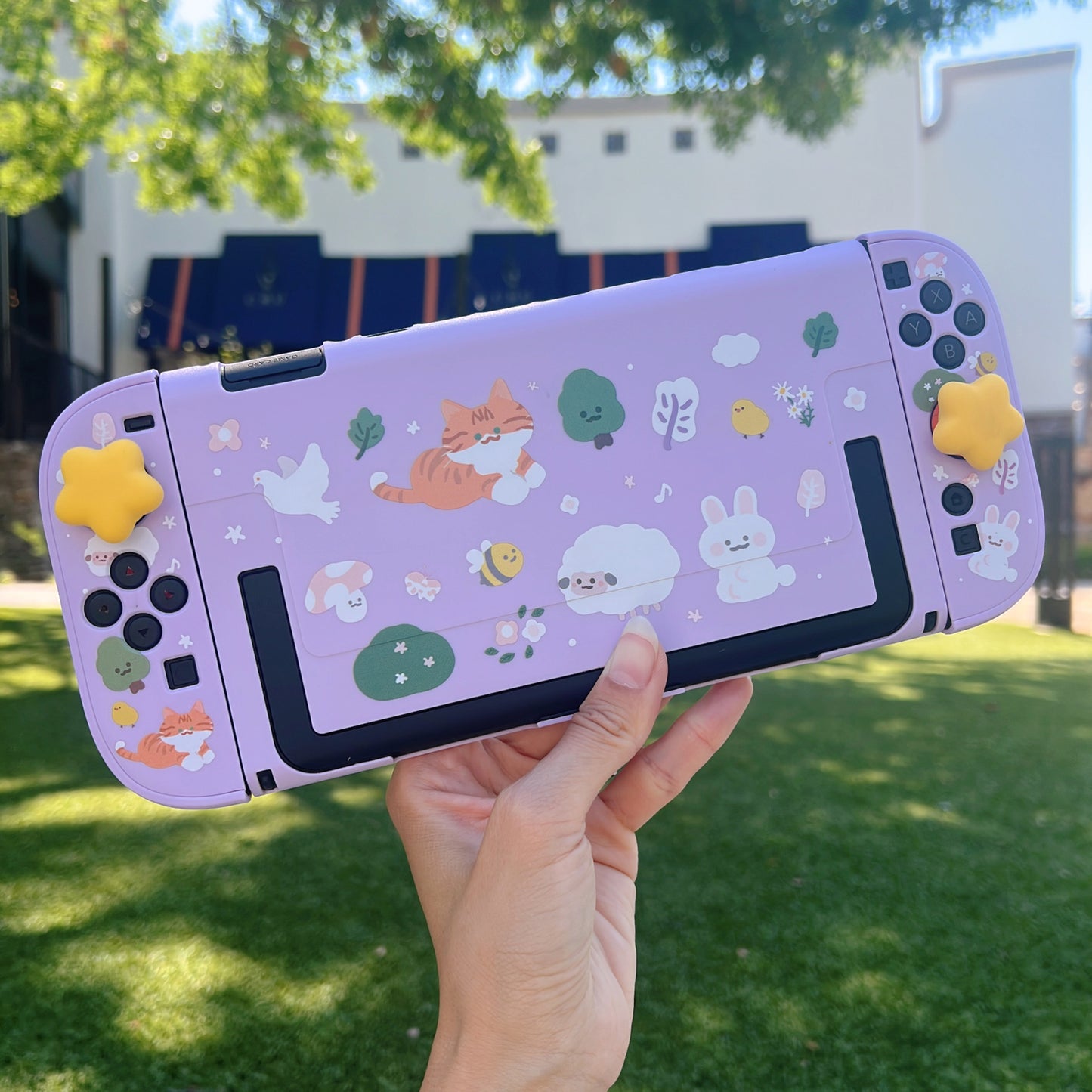 Whiskers & Blooms Case for Nintendo Switch 2, Switch, Switch Oled and Lite
