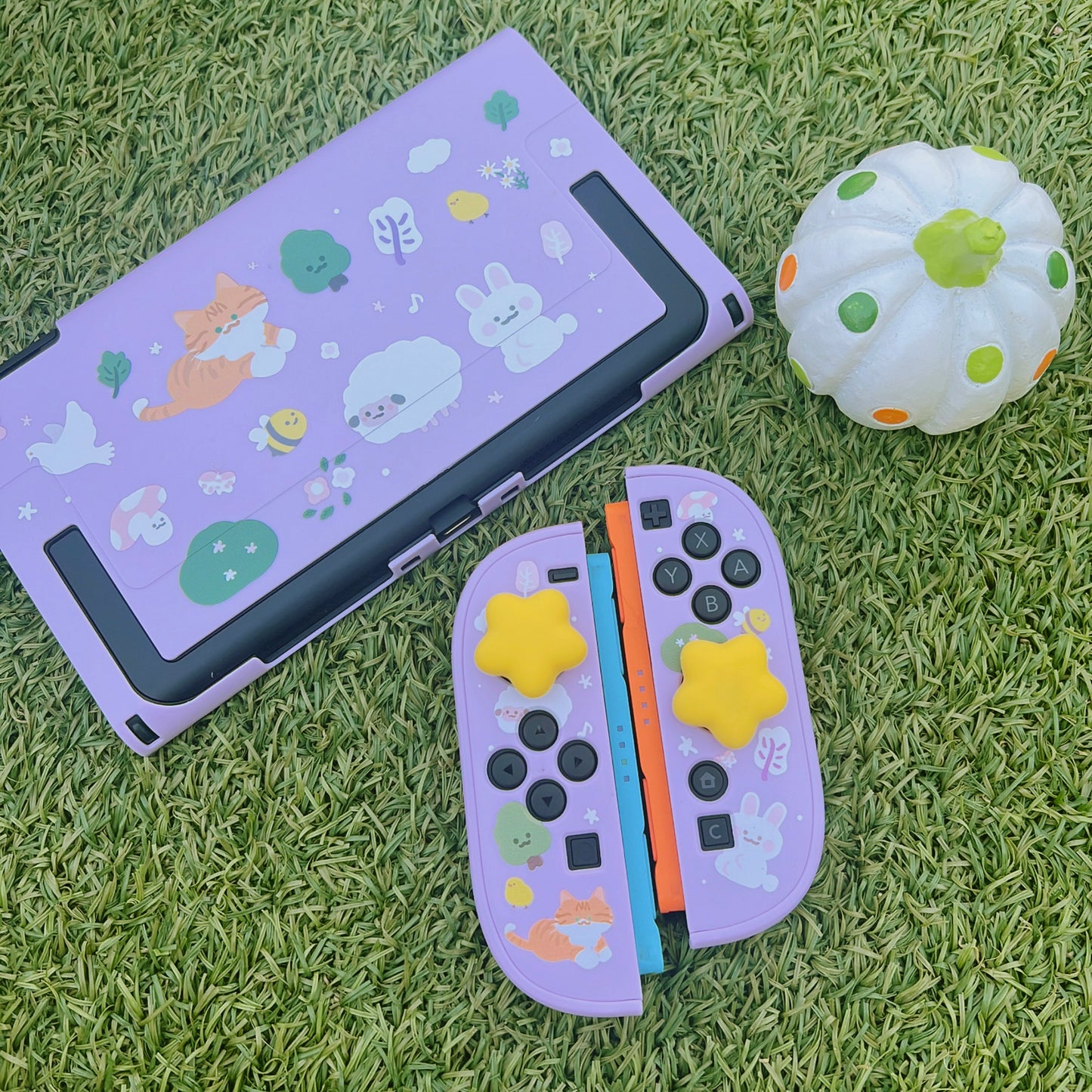 Whiskers & Blooms Case for Nintendo Switch 2, Switch, Switch Oled and Lite
