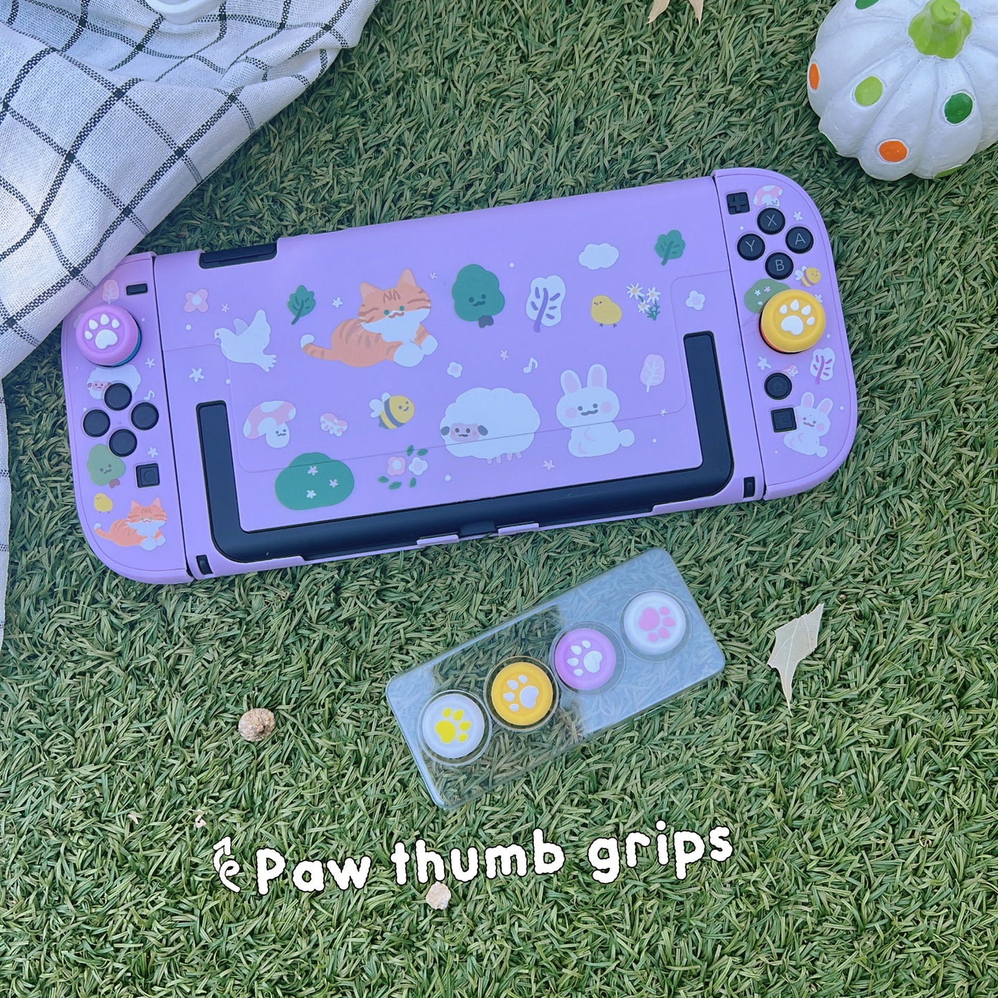 Whiskers & Blooms Case for Nintendo Switch 2, Switch, Switch Oled and Lite