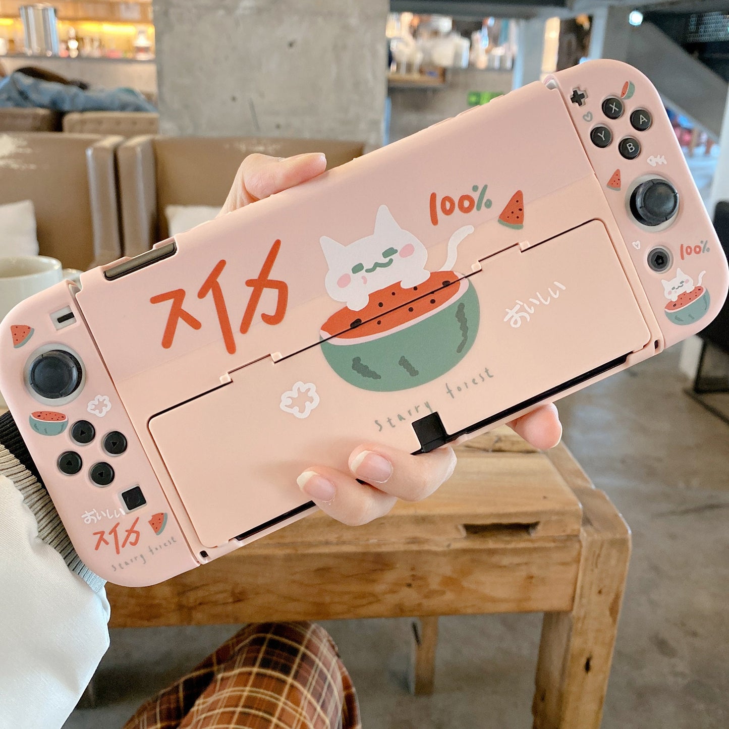 Watermelon Cat Case for Nintendo Switch, Switch Oled and Switch Lite