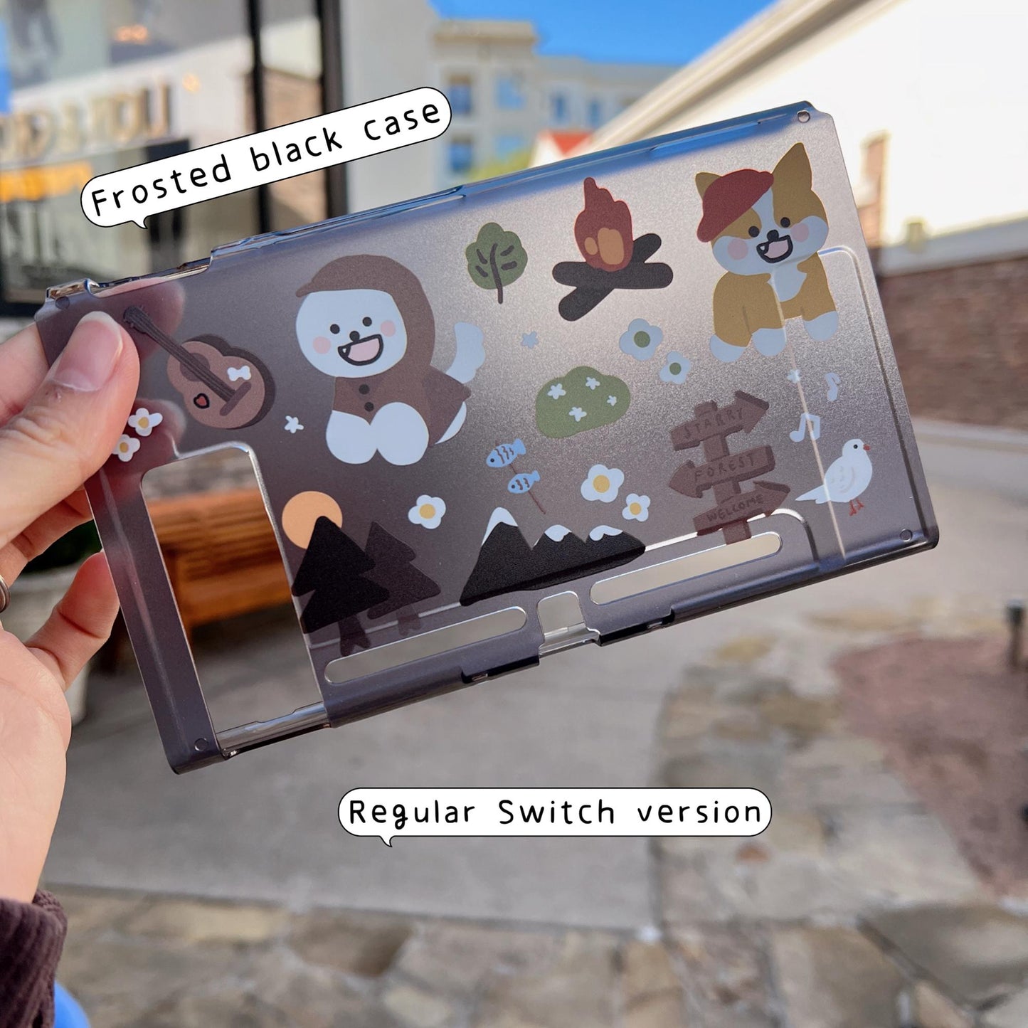 Camping Dogs Case for Nintendo Switch 2, Switch and Switch OLED