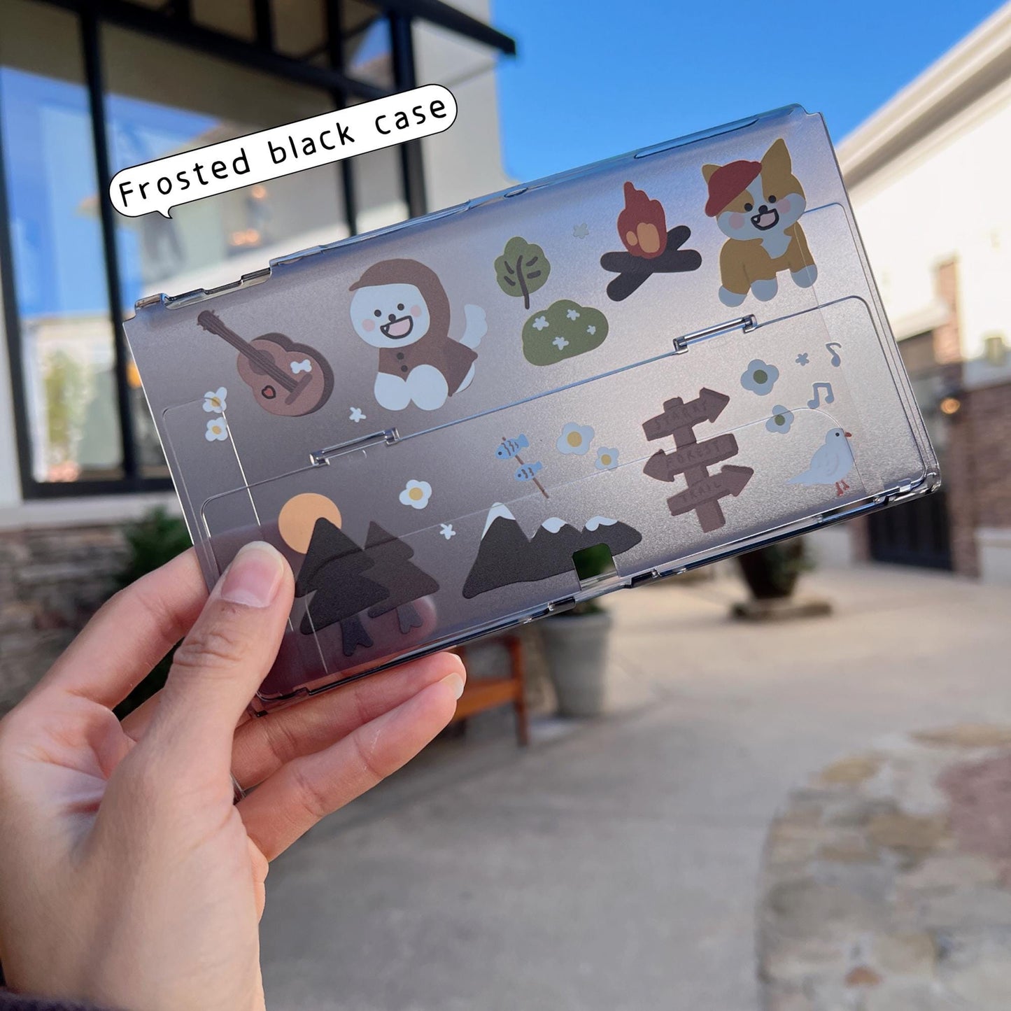 Camping Dogs Case for Nintendo Switch 2, Switch and Switch OLED