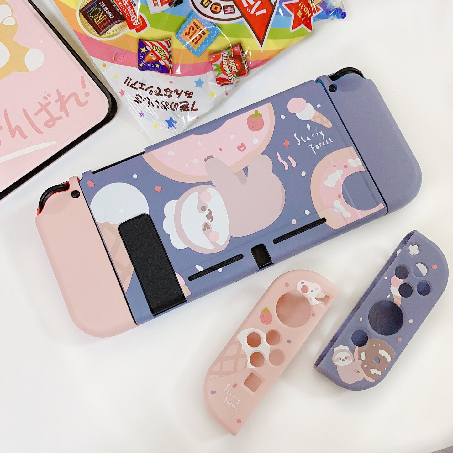 Sloth Doughnut Case for Nintendo Switch Oled, Switch and Lite