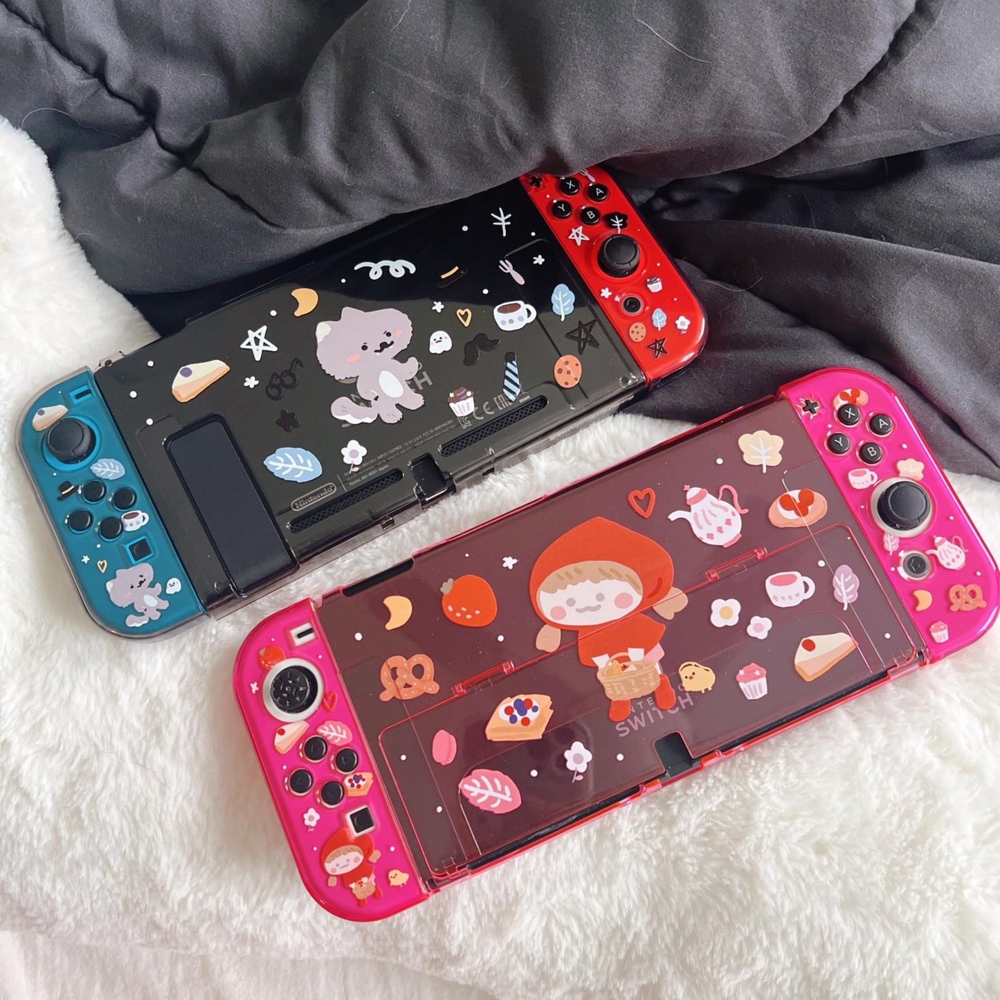 Little Red Riding Hood and Wolf Case for Nintendo Switch/Switch OLED