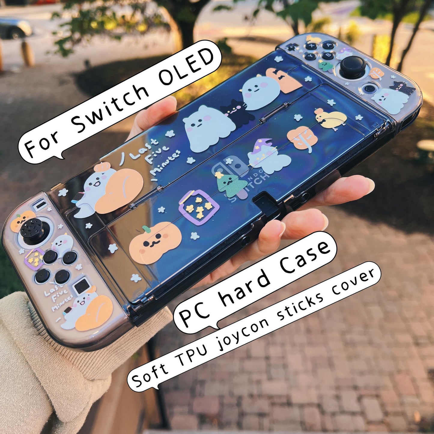 Halloween Gaming Ghost Case for Nintendo Switch 2, Switch and Switch OLED