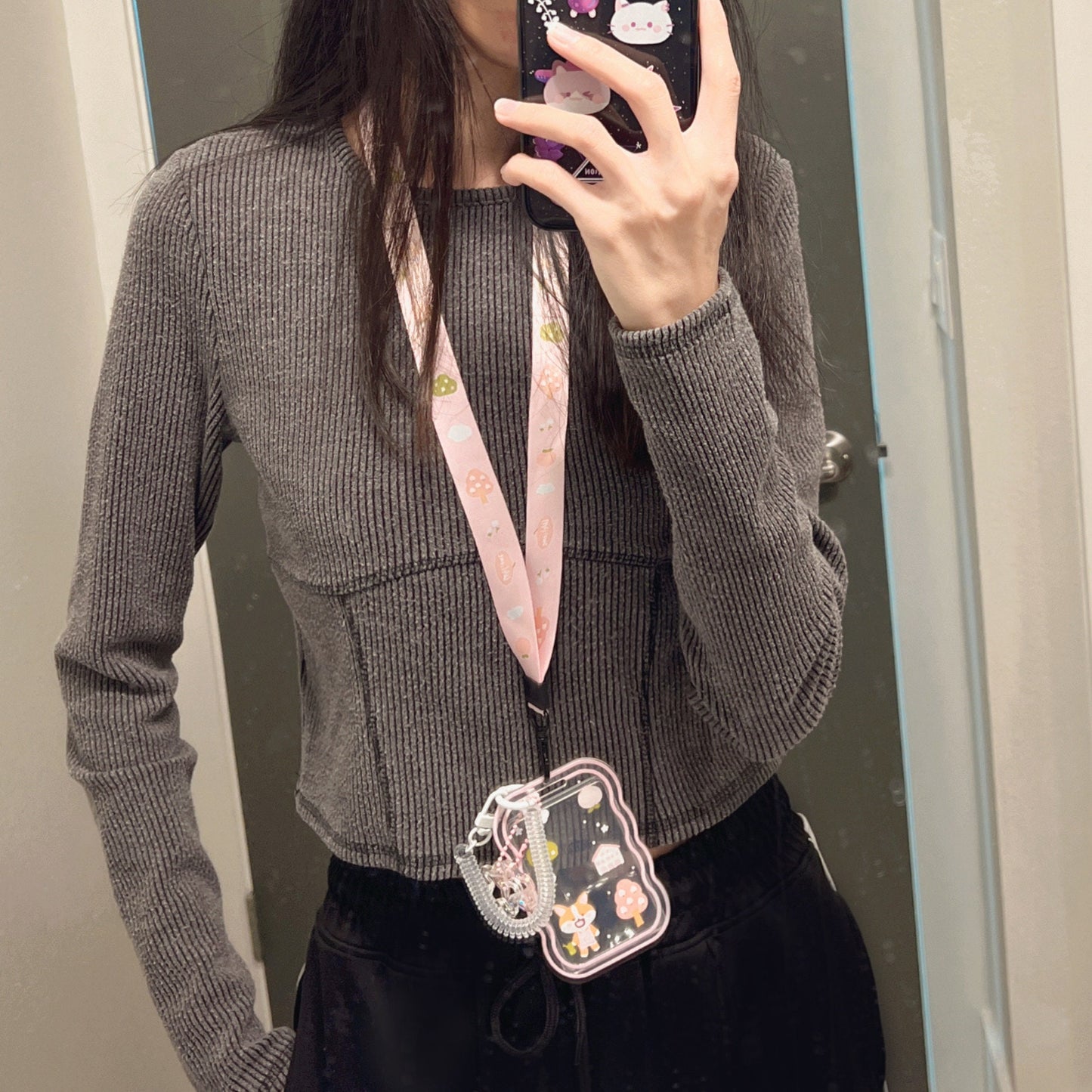 Corgi Farm Clear ID Badge Holder with Lanyard