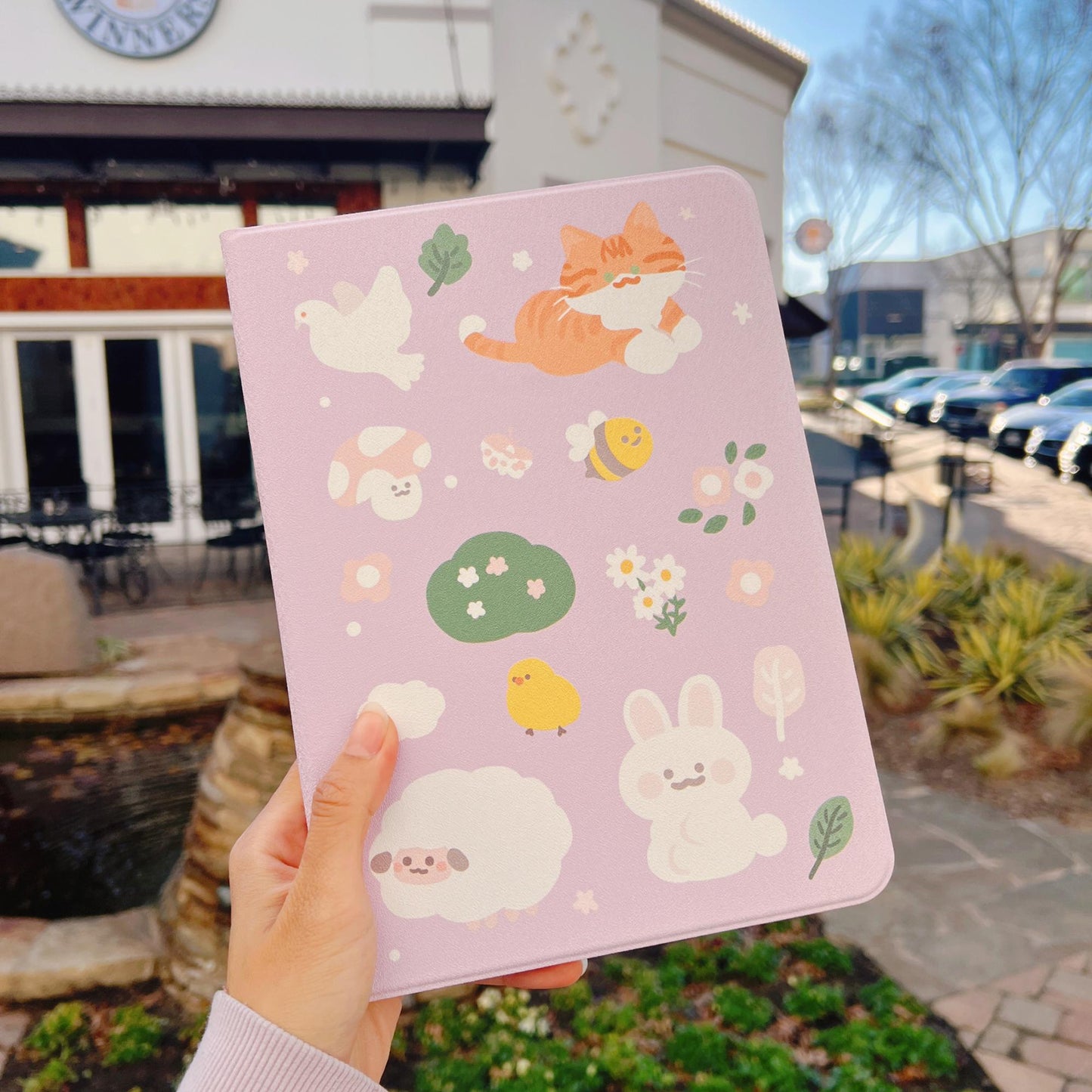 Whiskers & Blooms Case for iPad and Kindle