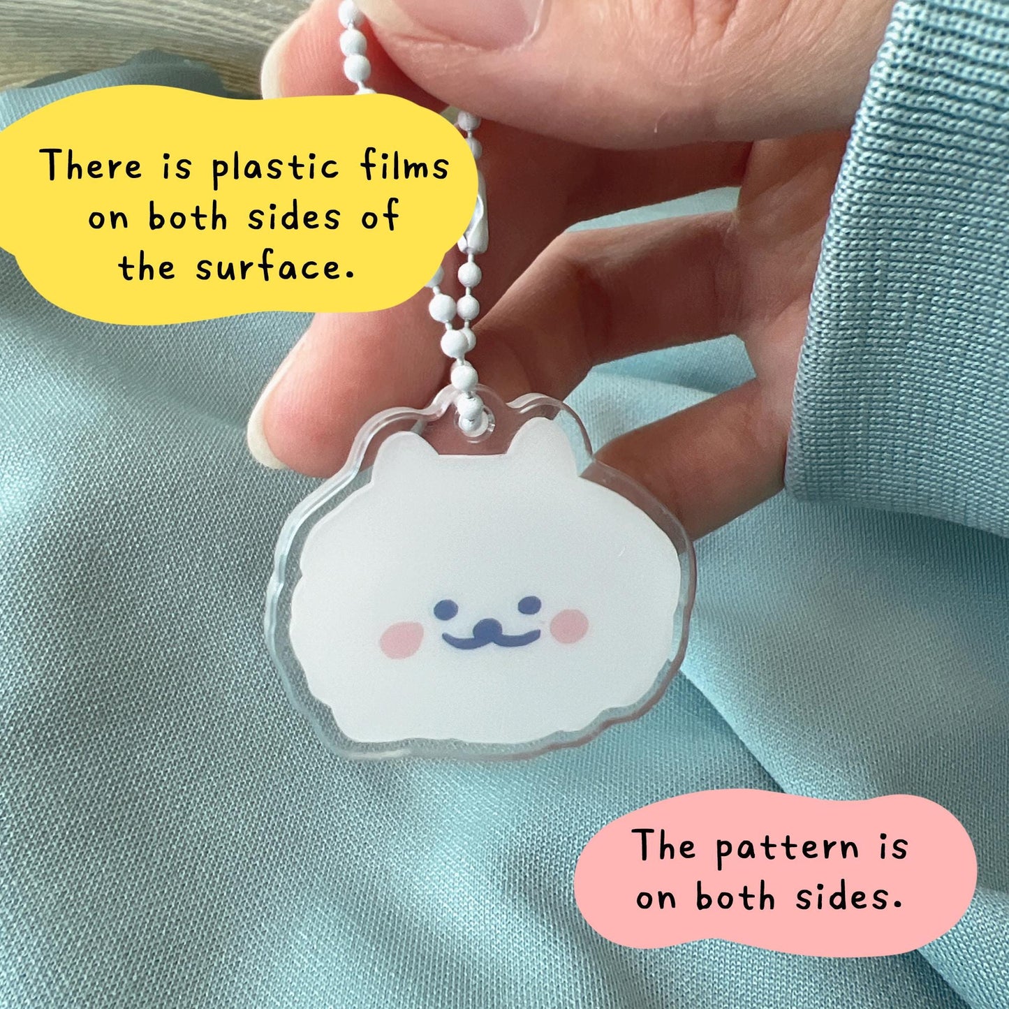 Samoyed Keychain