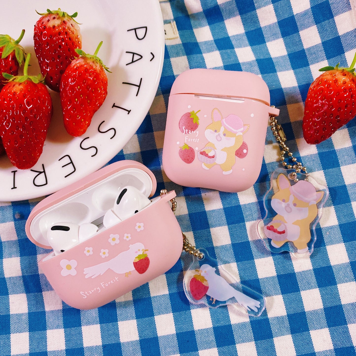 Strawberry Corgi Case for Airpods