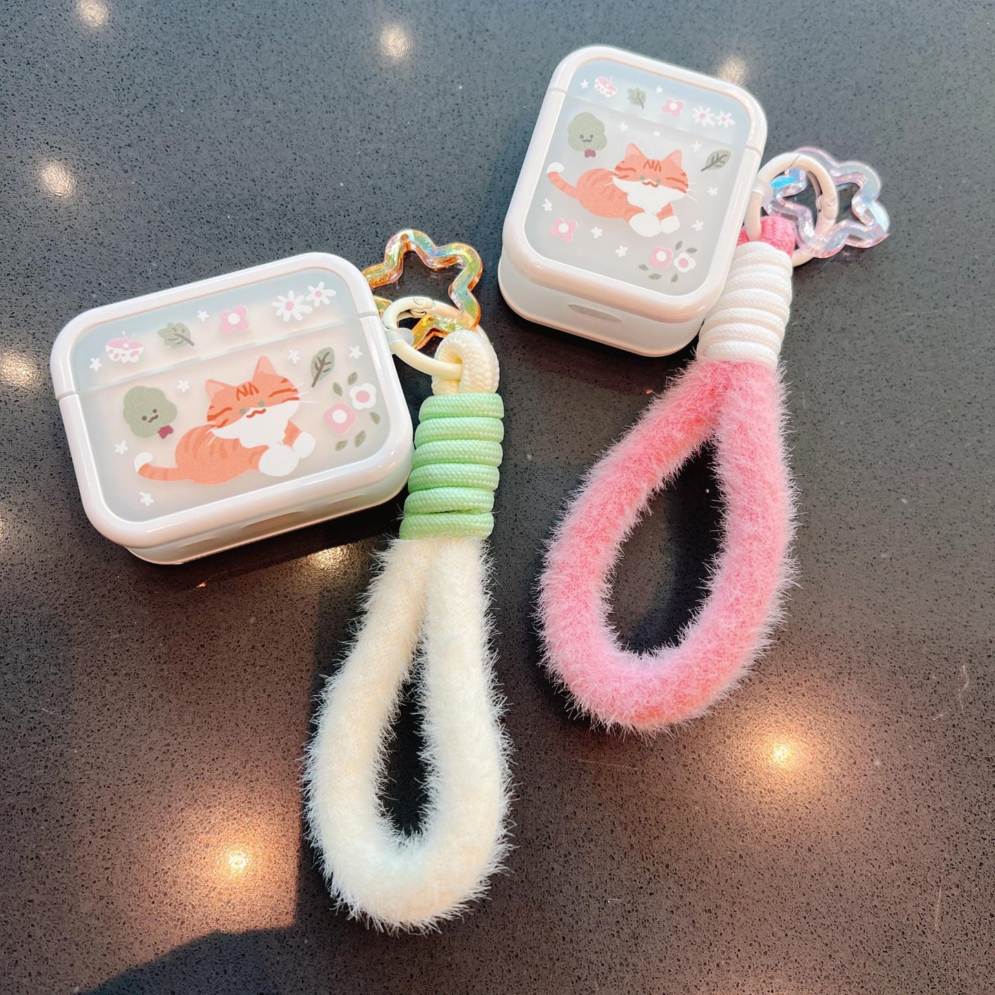 Orange Cat Case for AirPods