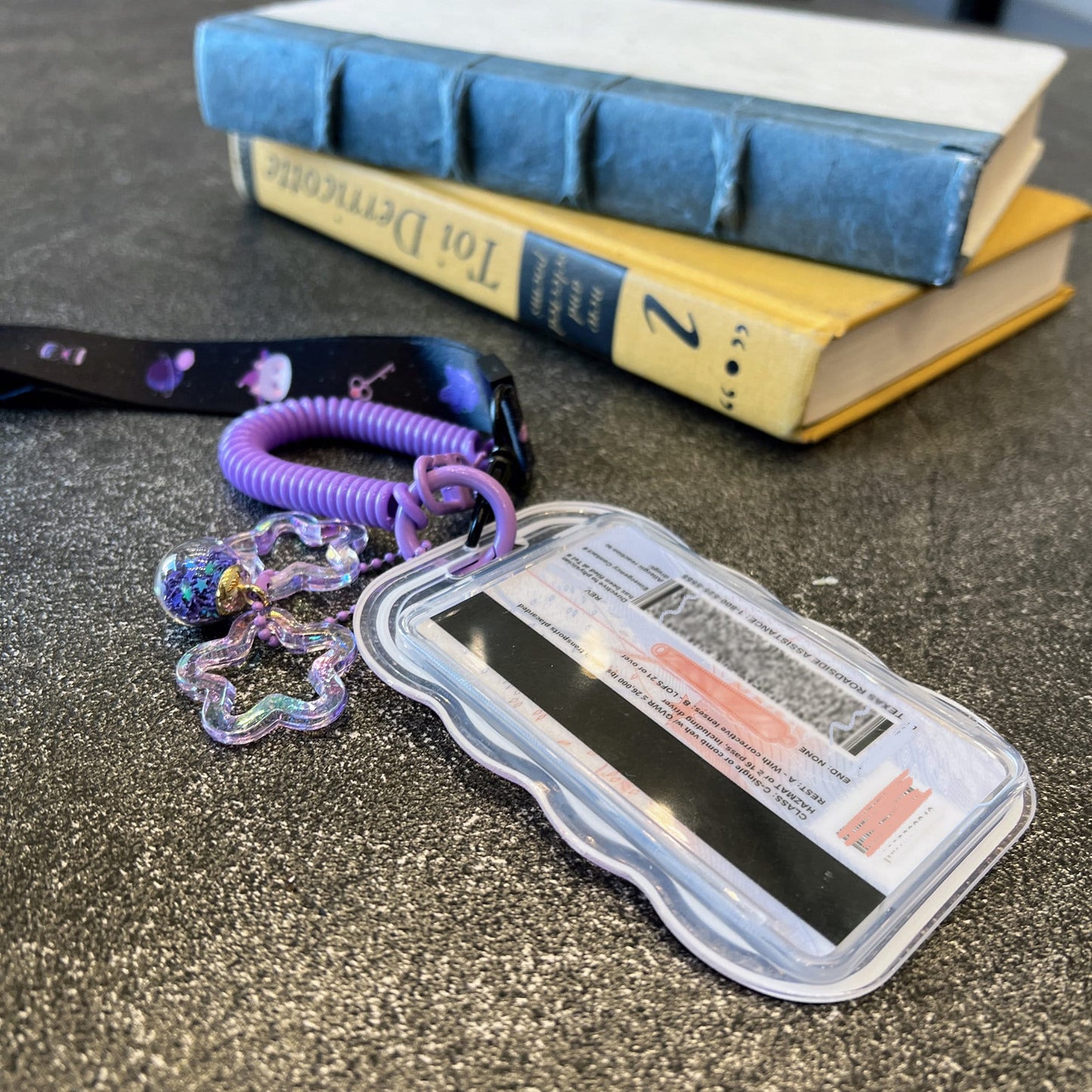 Cat Divination ID Badge Holder with Lanyard
