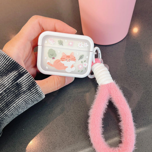 Orange Cat Case for AirPods