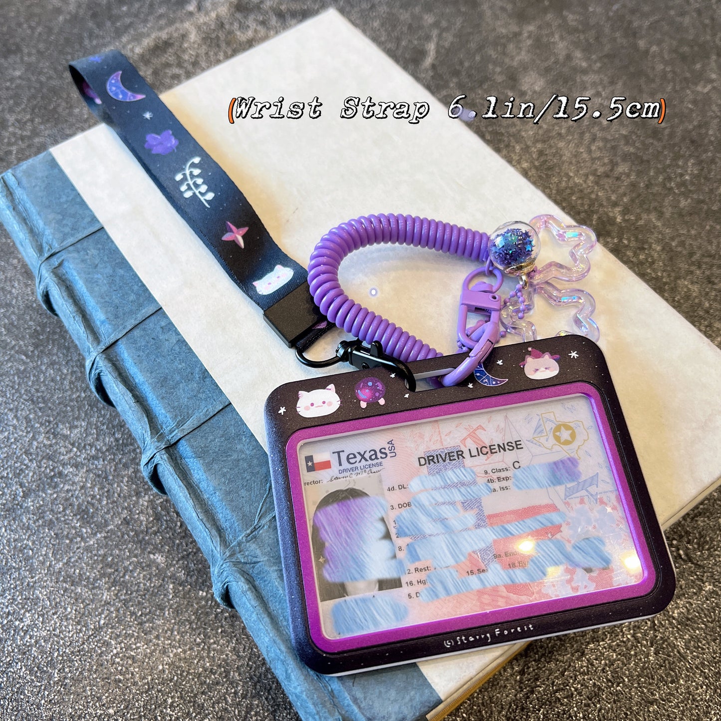 Cat Divination ID Badge Holder with Lanyard