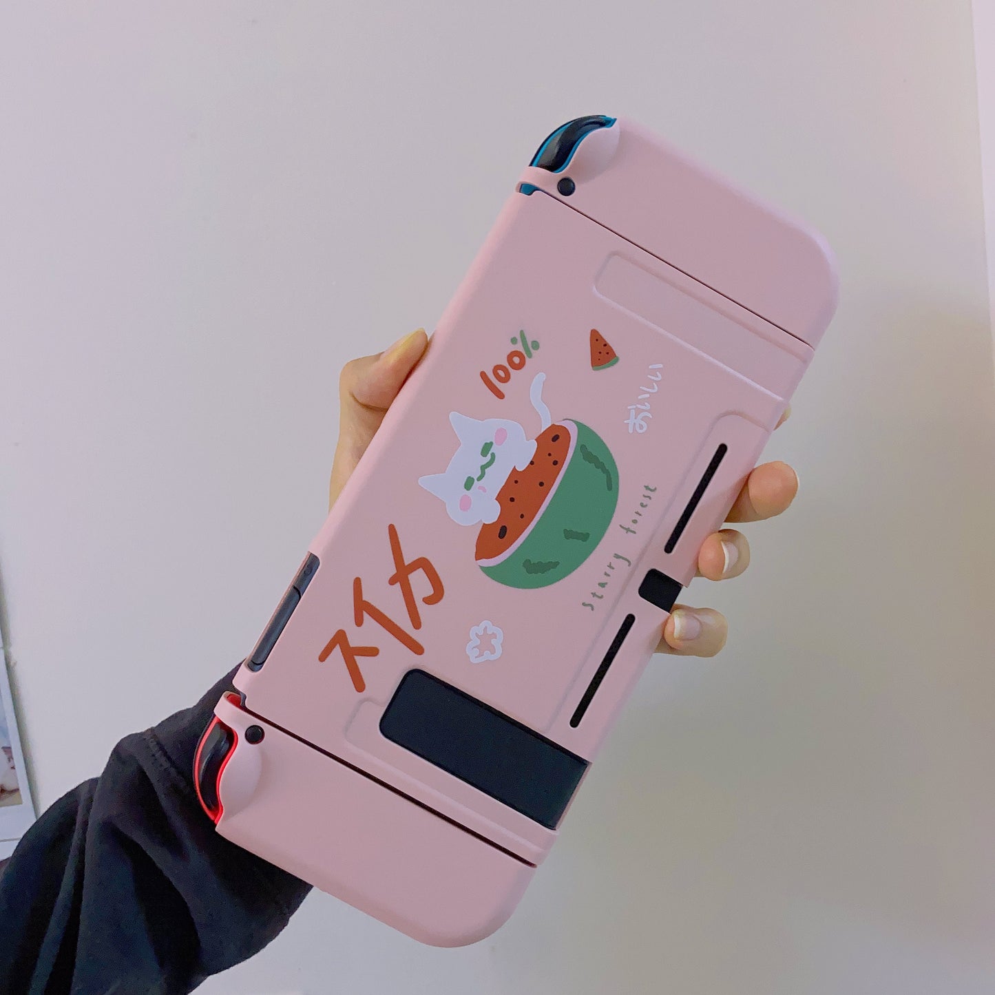 Watermelon Cat Case for Nintendo Switch, Switch Oled and Switch Lite