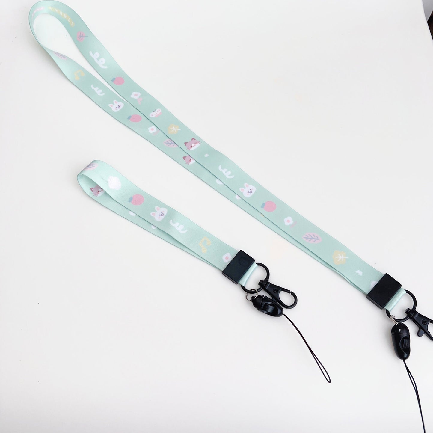Mint Bunny Cat Lanyard