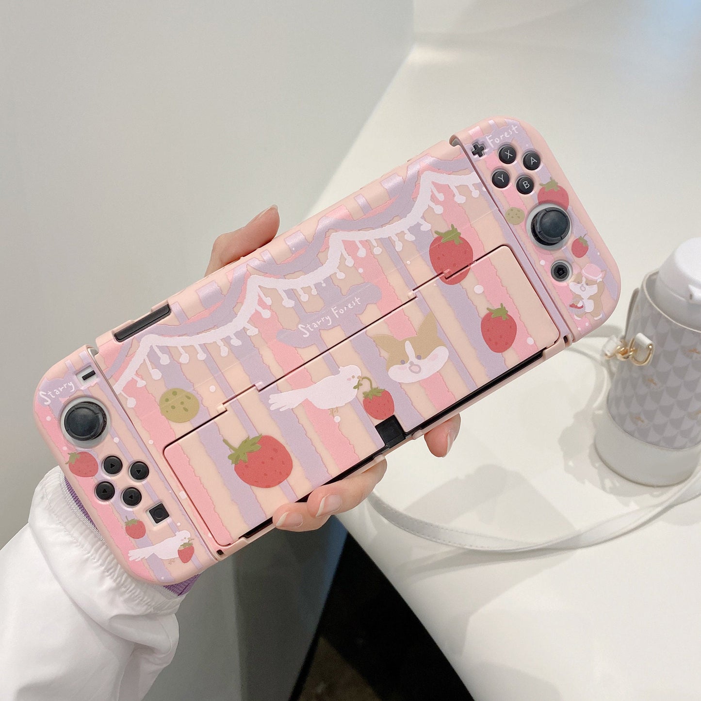 Strawberry Corgi Case for Nintendo Switch 2, Switch, Switch Oled and Lite