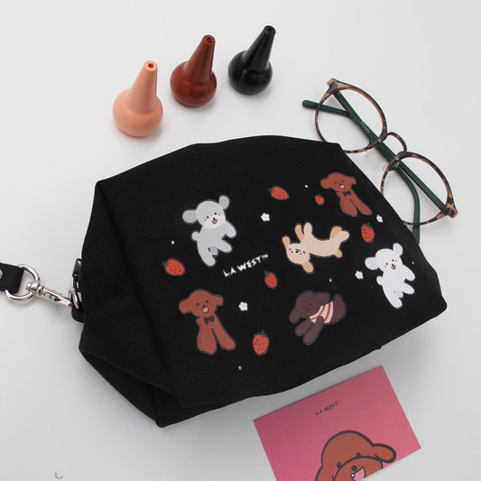 Cute Dog Prints MakeUp Bag