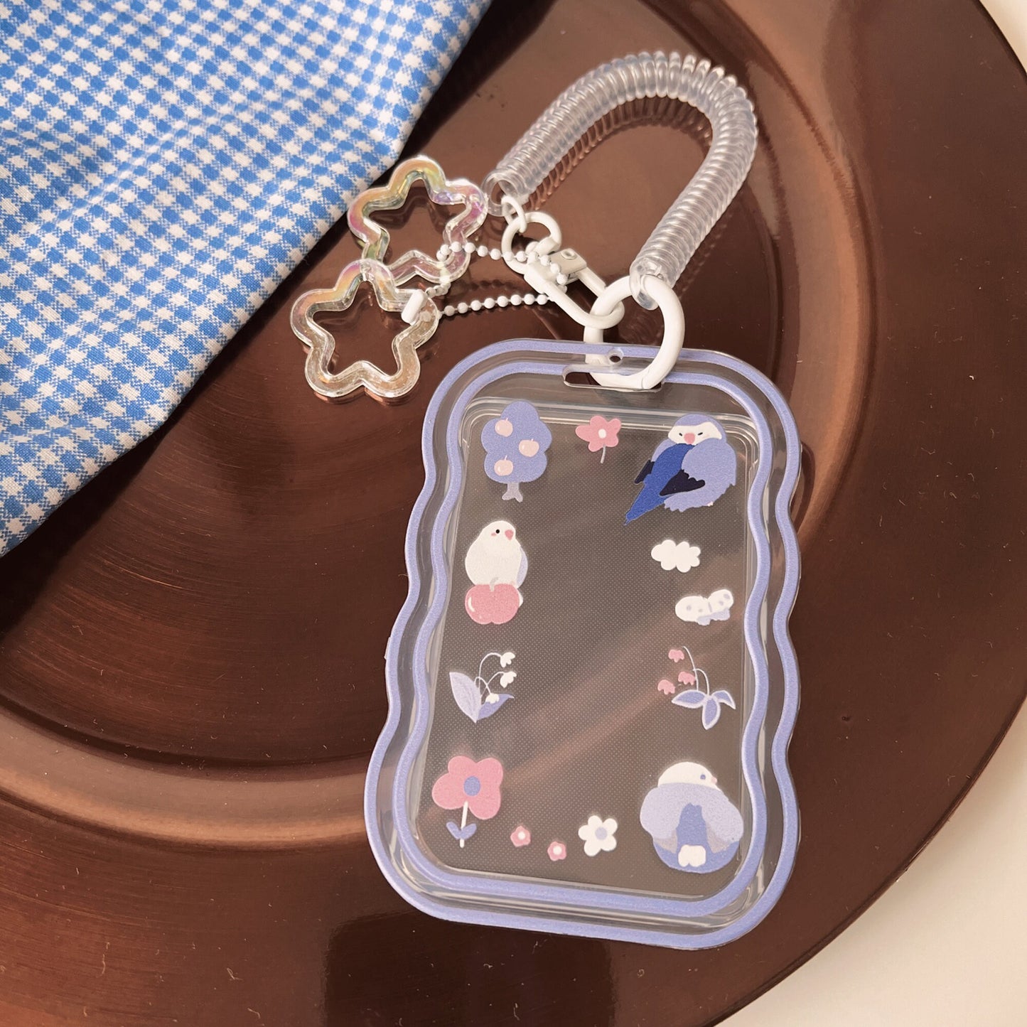 Yellow Birds ID Badge Holder with Lanyard