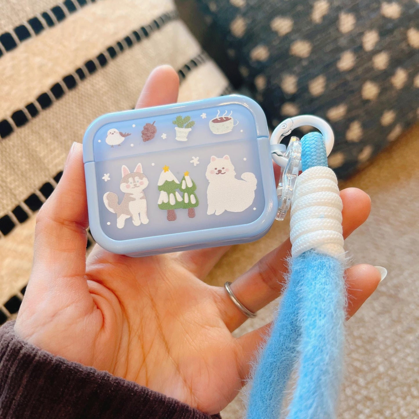 Winter Sled Dogs Cute Case for AirPods