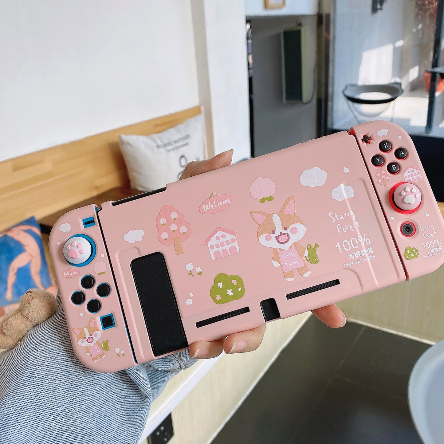 Corgi Farm Case for Nintendo Switch OLED, Switch and Lite