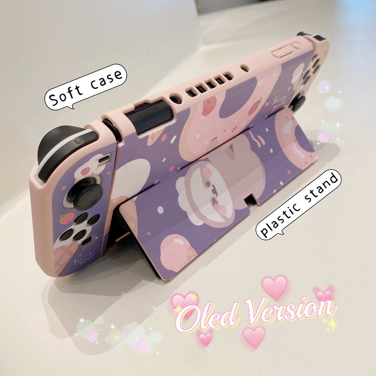 Sloth Doughnut Case for Nintendo Switch Oled, Switch and Lite