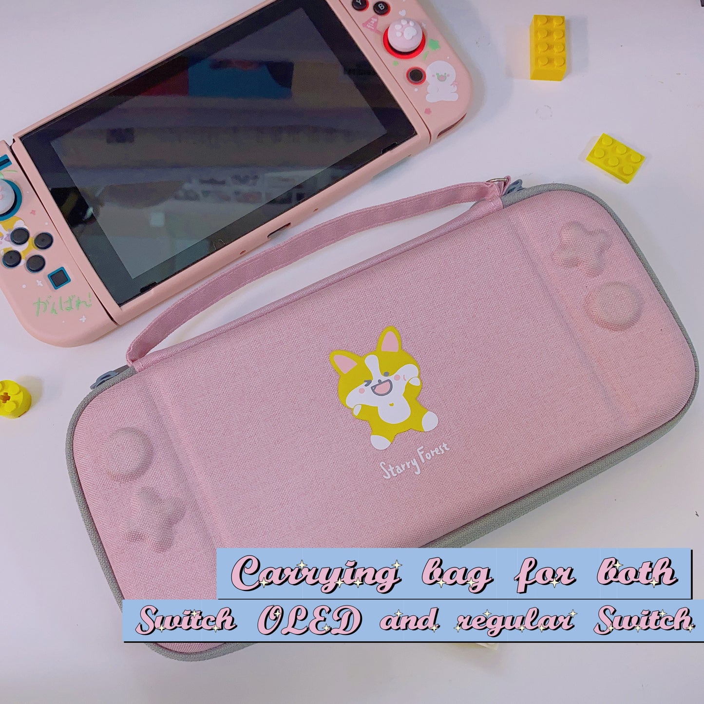 Corgi Farm Case for Nintendo Switch OLED, Switch and Lite