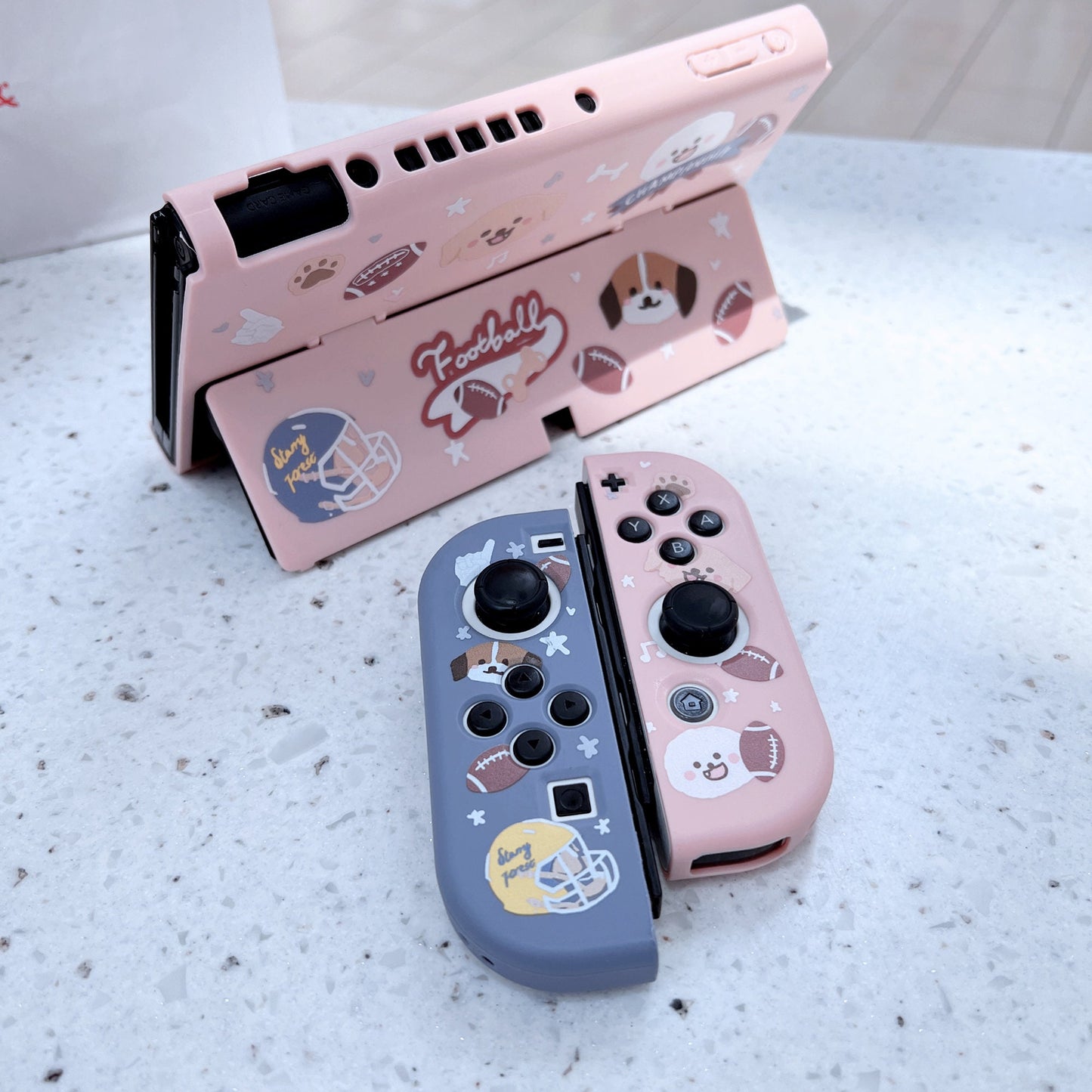 Football Dogs Cases for Nintendo Switch and Switch OLED