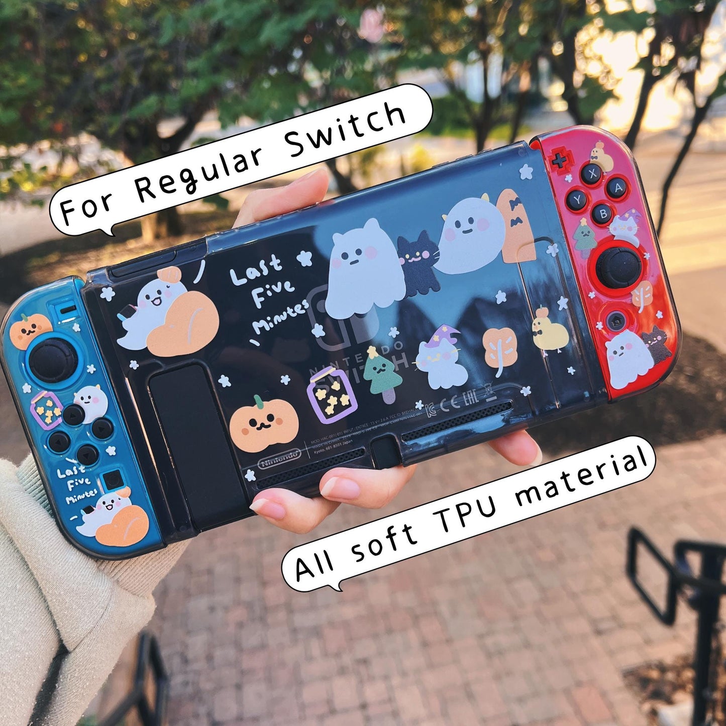 Halloween Gaming Ghost Case for Nintendo Switch 2, Switch and Switch OLED
