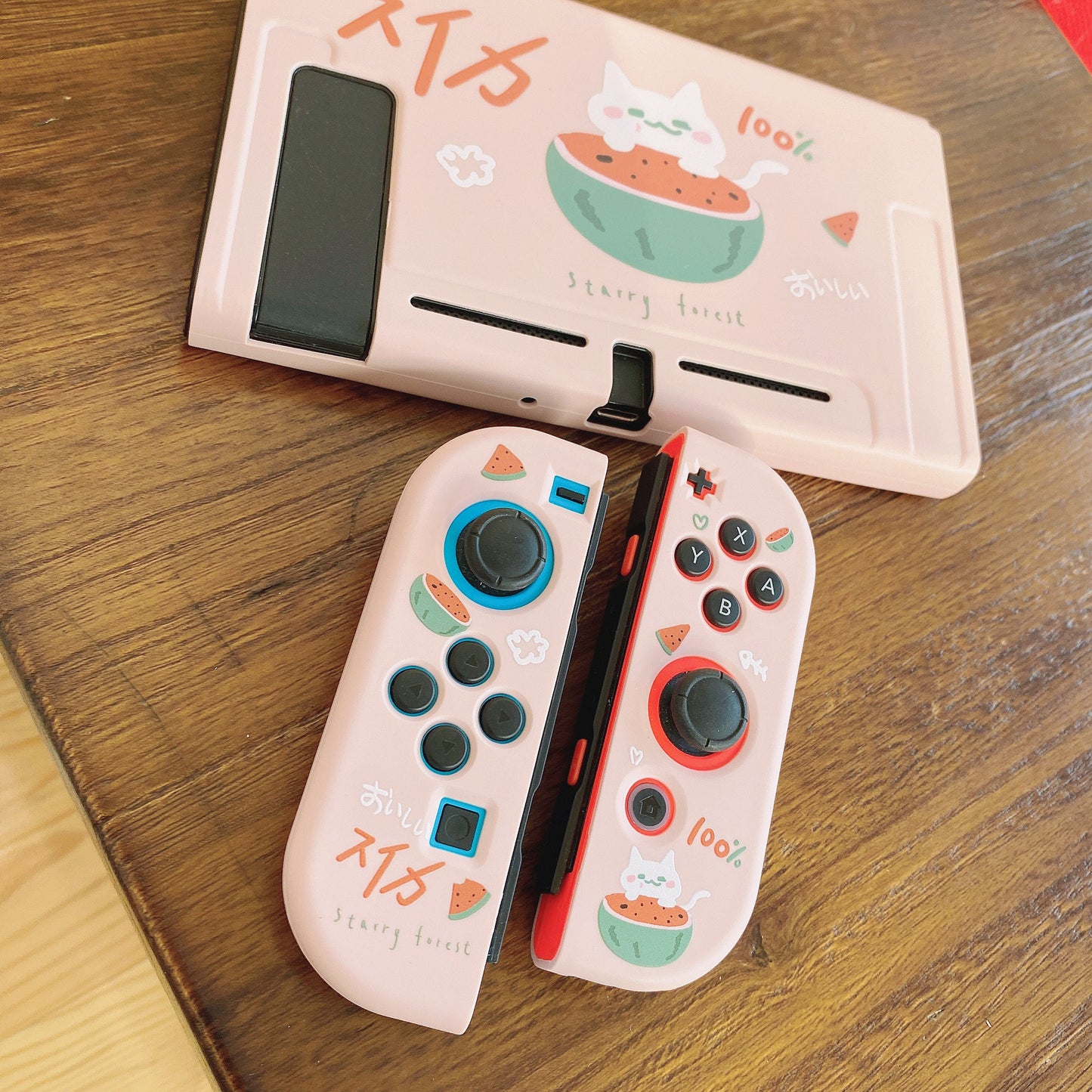 Watermelon Cat Case for Nintendo Switch, Switch Oled and Switch Lite