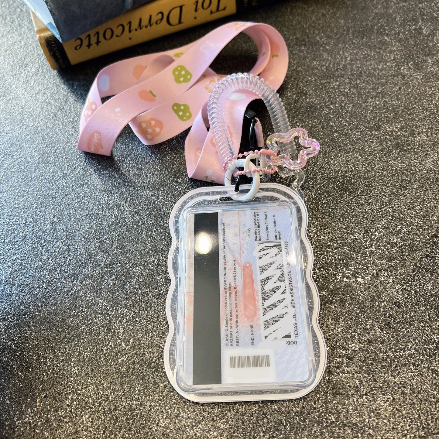 Corgi Farm Clear ID Badge Holder with Lanyard