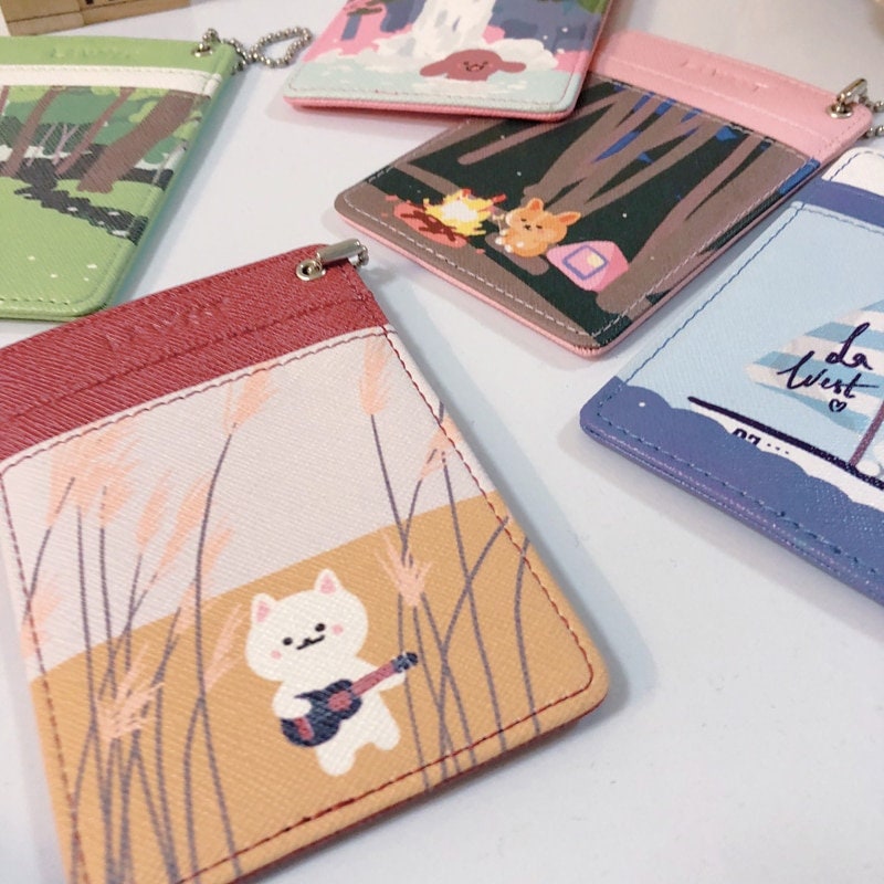 Cute Dogs Wallet Mini Card Holder