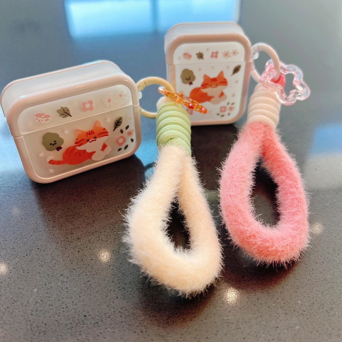 Orange Cat Case for AirPods