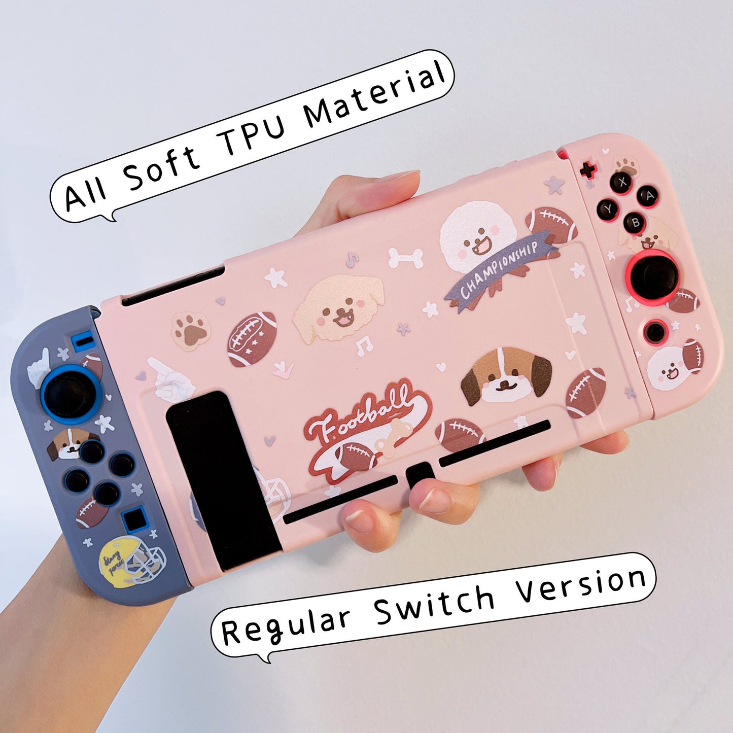Football Dogs Cases for Nintendo Switch and Switch OLED