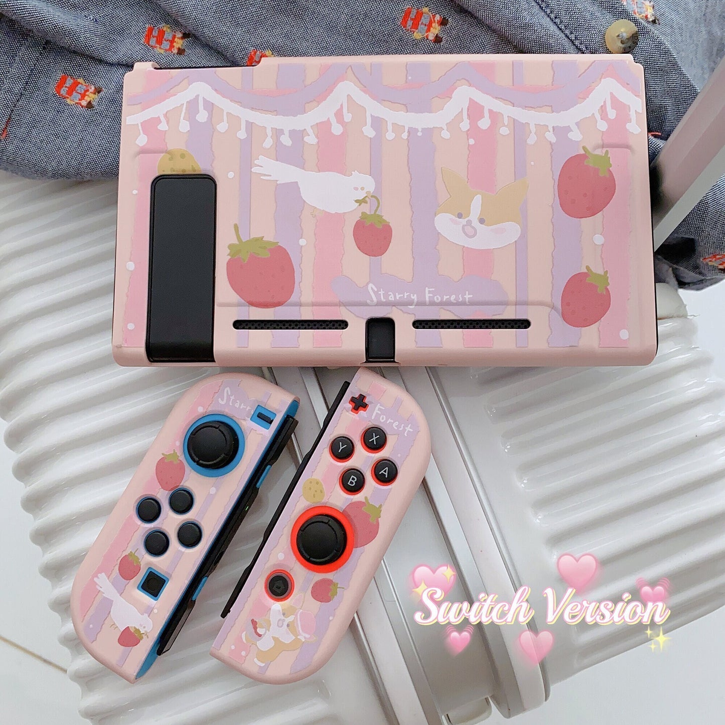 Strawberry Corgi Case for Nintendo Switch 2, Switch, Switch Oled and Lite